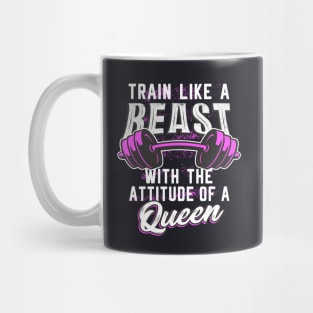 Gym Fitness Beast Queen Women Gifts Mug